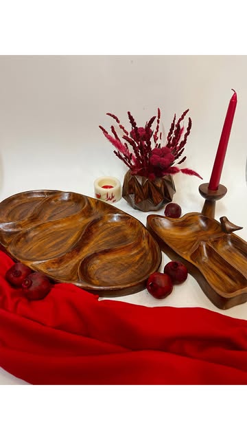 ست پذیرایی یلدایی طرح چوب