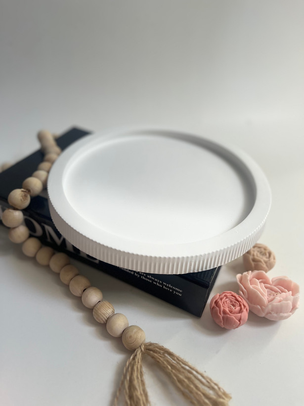 سینی گرد شیاردار